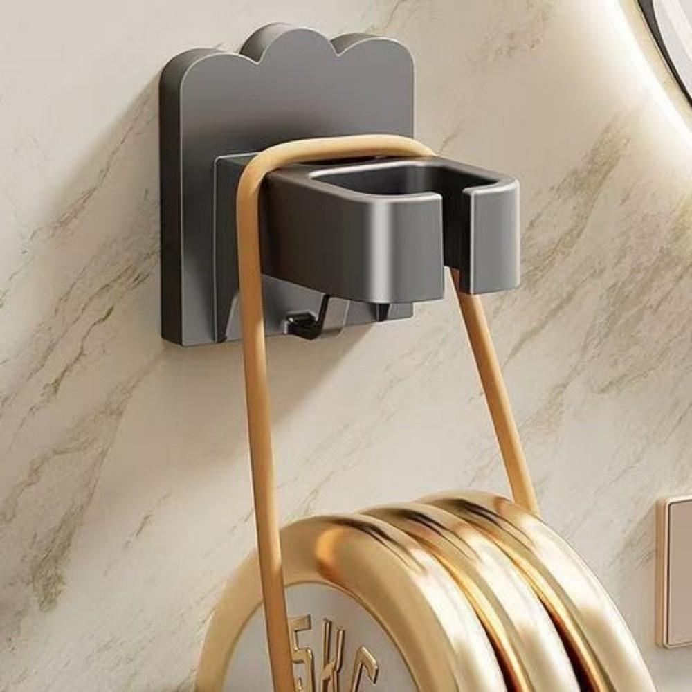 Punch Free Hair Dryer Rack Wall-Mounted Bathroom Shelf Simple Blower Holder Bathroom