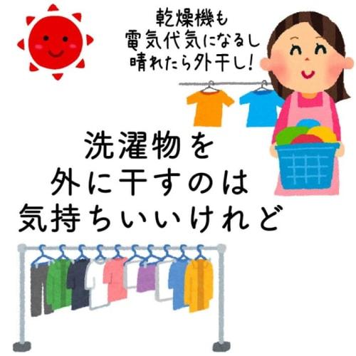 Laundry Weather Next Laundry Cover, Rain Protection, 200cm, 1 piece [Foral Co., Ltd.]