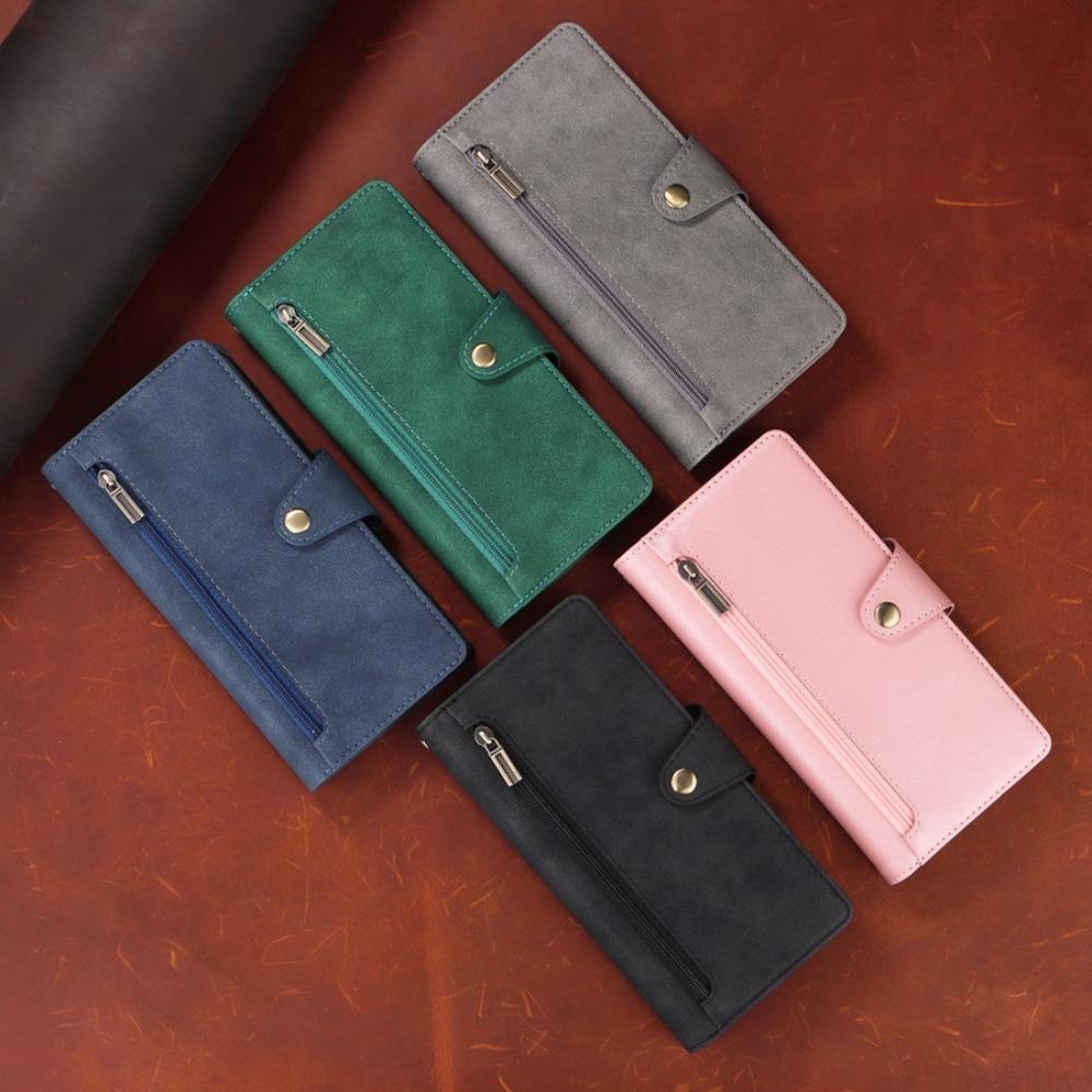 Zipper Wallet Phone Case for IPhone 15 14 13 12 11 Pro Max Mini XS XR X 7 8 Plus SE   Card Slots Strap Leather Cover