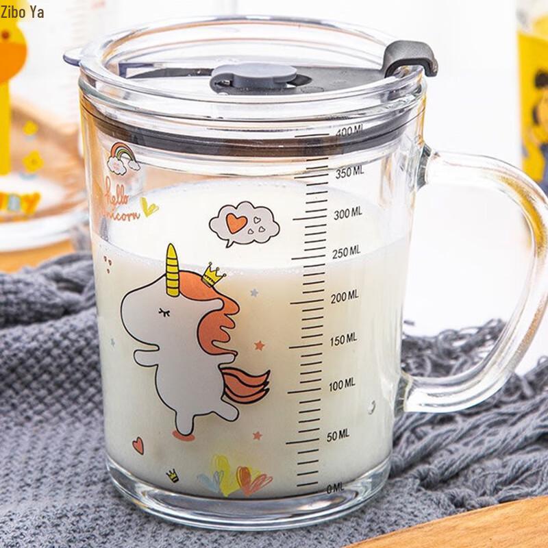 Zipo Ya 400ml Glas-Trinkbecher mit Henkel