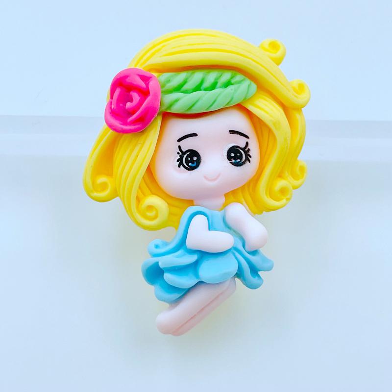 5Pcs New Kawaii Cute Cartoon Princess Series Flat Back Resin Cabochons Scrapbooking Diy Jewelry Craft Decoration Accessorie A55