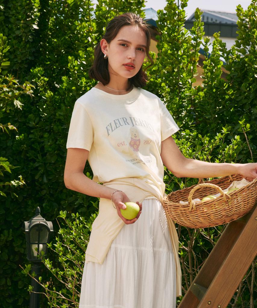 ZEROSTREET Golden Jerry Short Sleeve T-Shirt / Cream