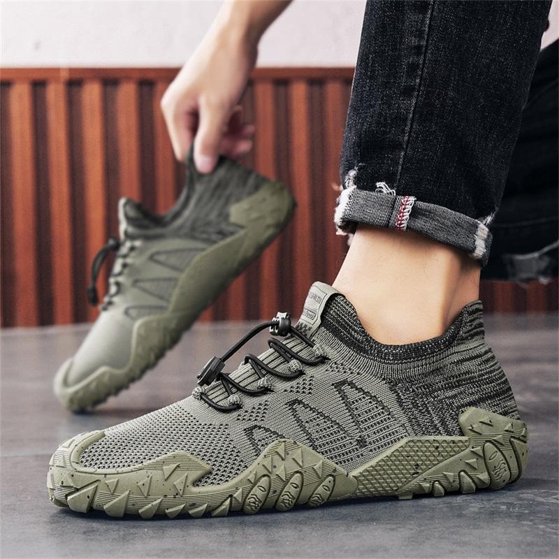 Herren Sommer Netz-Sneaker Atmungsaktiv für Freizeit Outdoor Laufen Tennis Wandern Luxuriöse Plateau-Loafer Stil Bequem Netz