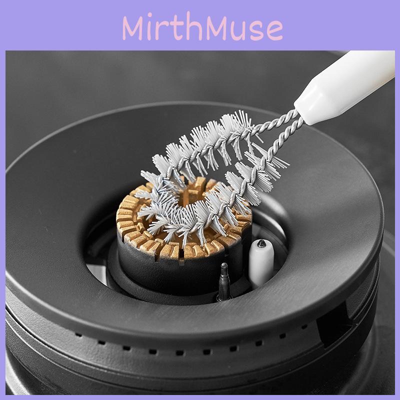 Head Dual Gas Stove Cleaning Brush With Scraper For Kitchen Maintenance Stove