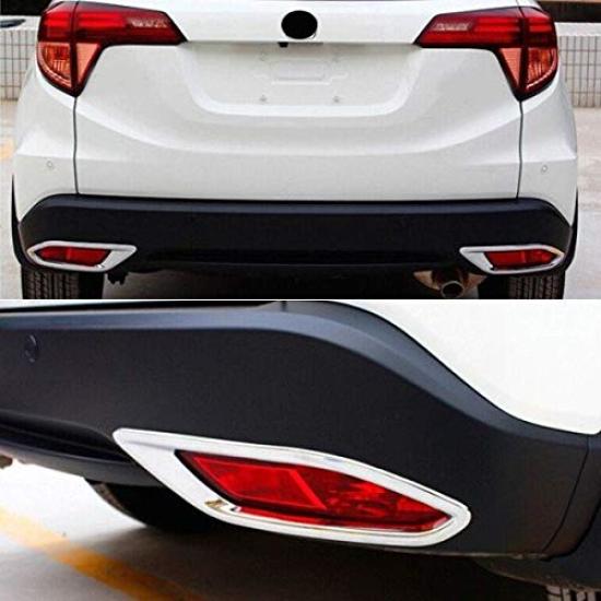Wellvie VEZEL Hybrid Front Rear Bumper Fog Cover Chrome Rear Fog Light Exterior Custom Honda Car Car Accessories of & Set, Garnish, Parts, Parts,