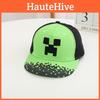 Minecraft Pattern Kids Baseball Cap With Sunshade Wide Brim For Summer Sun Protection