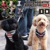 Border Pattern Sort Full Harness and Leash Size (pink, S)