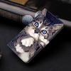 Niedliches Katzenmuster PU Leder Brieftasche Handyhülle Stoßfest Kartenfächer für iPhone,Samsung,Huawei,Xiaomi,Motorola,Oppo,Google,Nokia,LG,Oppo,Sony.