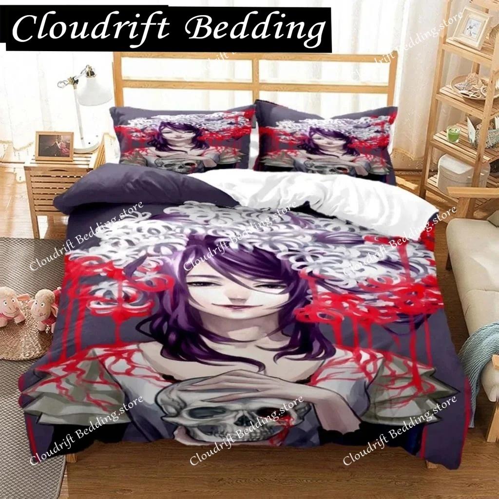 Tokyo Ghoul Digital Print Polyester Bedding Sets Covers Boys Duvet Cover Set For Teens Bedding Set King Size