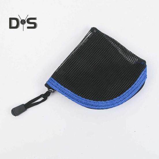 Brieftasche für Fliegenfischer-Vorfach, schwarzes Netzgewebe, Tasche für Vorfachschnüre, Aufbewahrungstasche für Salzwasser- und Süßwasserfischen