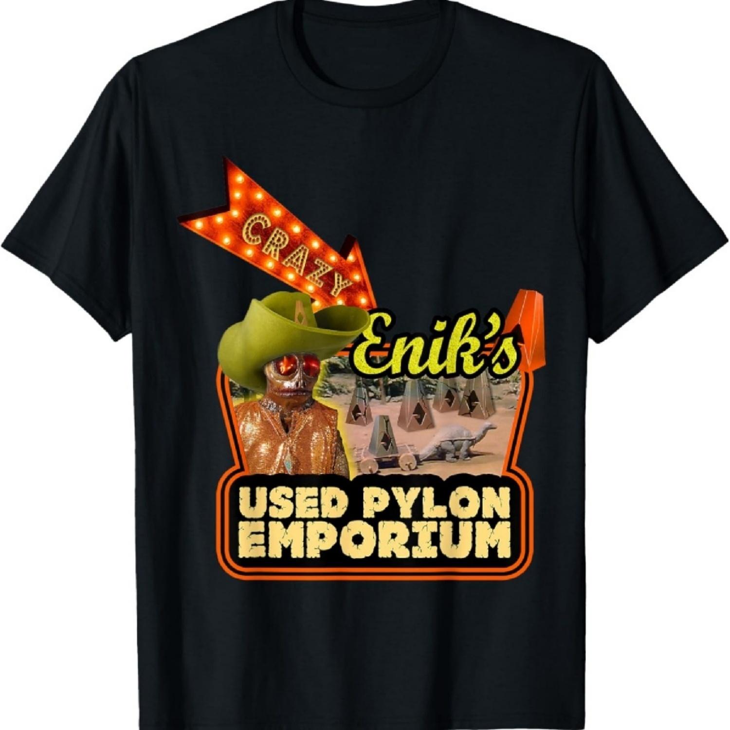 

Land of the Lost Official T-Shirt - Unisex Adult - Black - Short Sleeve - Classic Fit - Small - Cartoon Pylon Blend - Licensed Design XXXXXL чорний