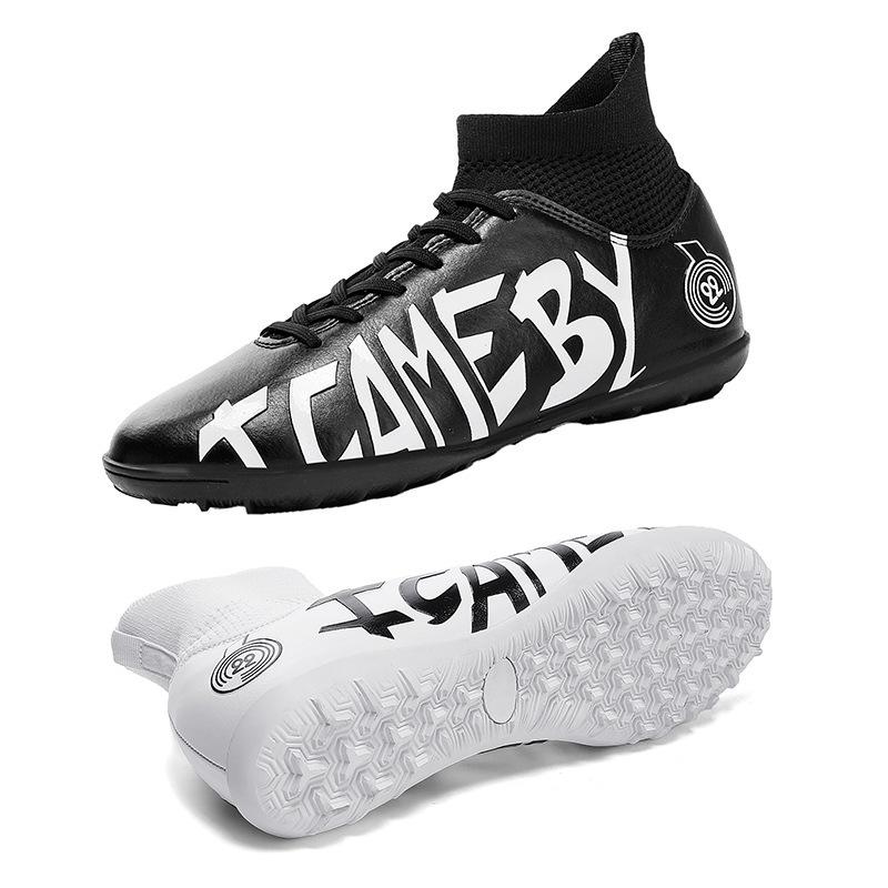 

Foreign trade mandarin duck football shoes men s high-top children s older children s adolescent students indoor and outdoor TF competition training s 48