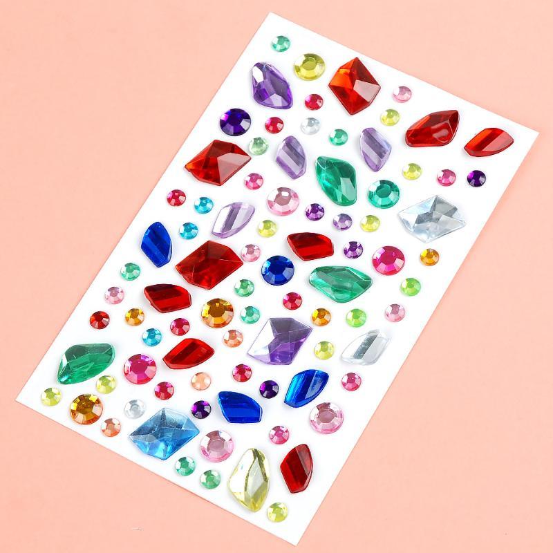 Self-Adhesive Rhinestone Stickers Colorful Crystal Jewel Stickers Crafts Scrapbooking Phone Case Card Making Nail Art Decor