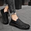 Genuine Leather Men Loafers Slip On Soft Casual Shoes For Men Handmade Sewing Flats Moccasins Trend Tenis Masculinos