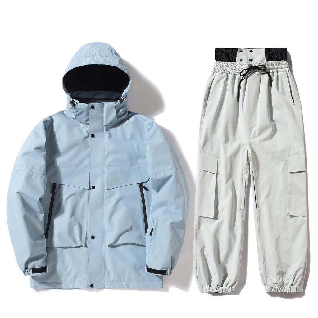 Skibekleidung Herren und Damen Winter Outdoor wasserdicht winddicht verdickt warm verdickt Snowboard Snowboarding Kleidung Skianzug Set
