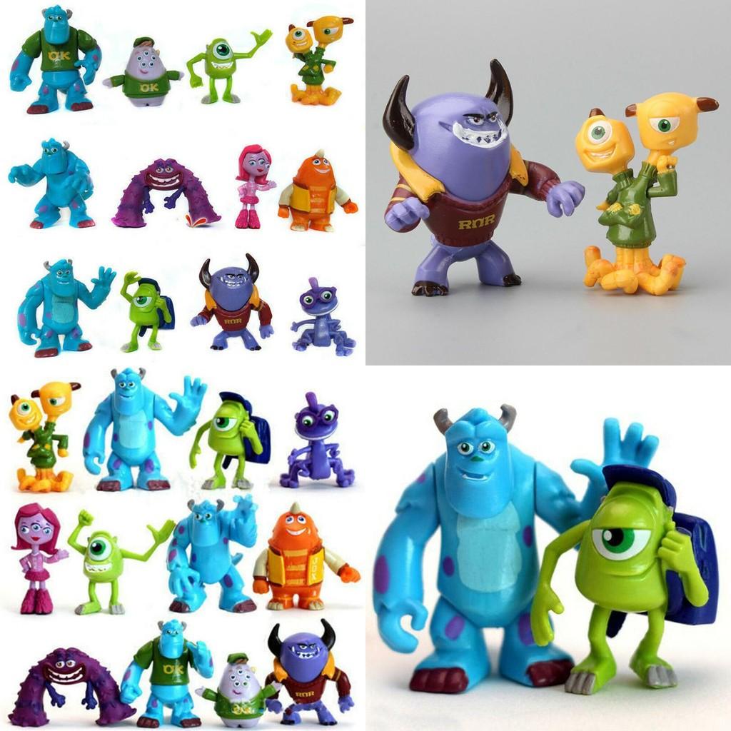 Engaging 12 Pcs Monsters University Sully Mike Anime Figurine Set For Tiny Hands And Imagination