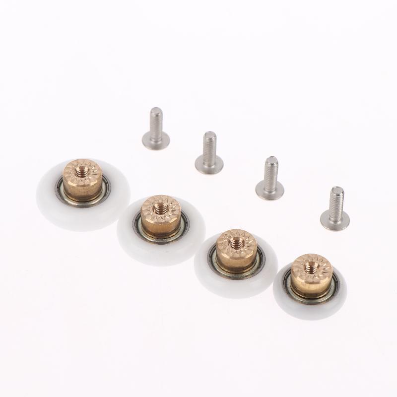4 Pcs/lot Shower Door Rollers Runners Wheels-Replacement Part Bathroom Glass Door Sliding Shower Door Roller Dia 20/23/25/27mm