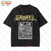 Samael Band Worship Him Album Black Metal Vintage T-shirt Oversize TJF