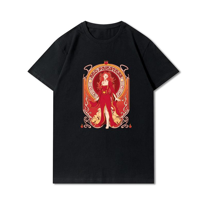 Summer Graphic Men Tees Anime Men's T-shirts Harajuku Tops Vintage Short Sleeves Oversized Unisex Black Shirts