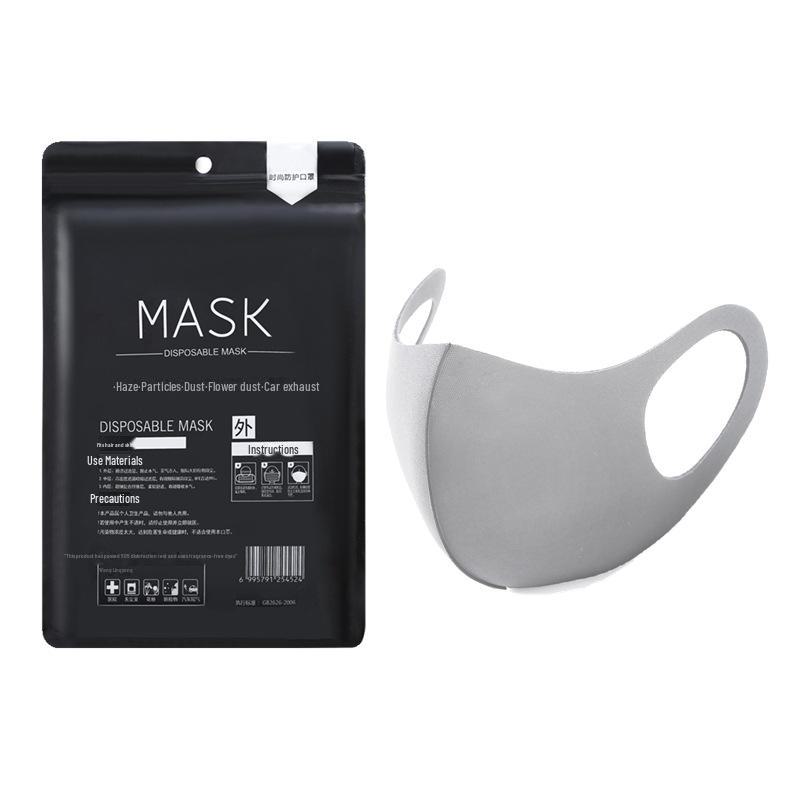 Unisex Celebrity Summer Fashion Masks: 3D Black Knit, Dust-Proof, Breathable, Cotton and Ice Silk, Sun-Blocking, Washable.