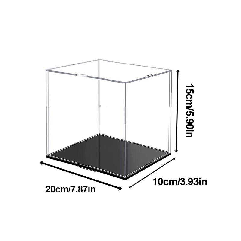 Акриловая витрина разных размеров для коллекционных предметов Сборная прозрачная акриловая коробка Защитная витрина для фигурок Организация игрушек 201015cm 1080₽