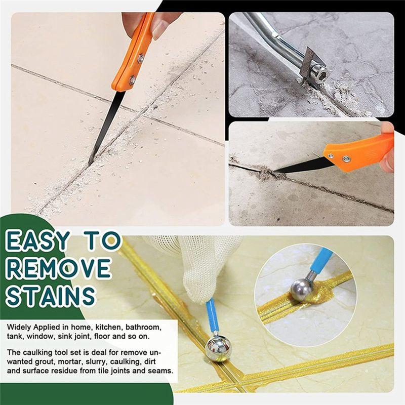 A74E-23-Piece Saw Blade Grouting Hand Saw Tile Joint Grouting Removal Tool Cleaning Brush Caulking Edge Sewing Tool