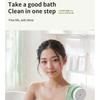 Electric Soft Body Bath Brush Shower Scrubber Double Handle Back Rubbing Machine Long Handle Cleaning Brush Bathroom