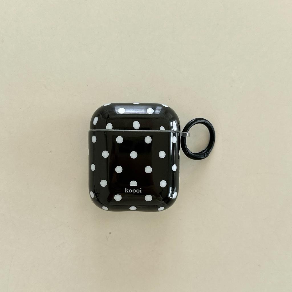 Koreanische schwarze Polka Dots für Airpodspro1 Kopfhörerhülle kabellose Bluetooth-Hülle 1. Generation pro1