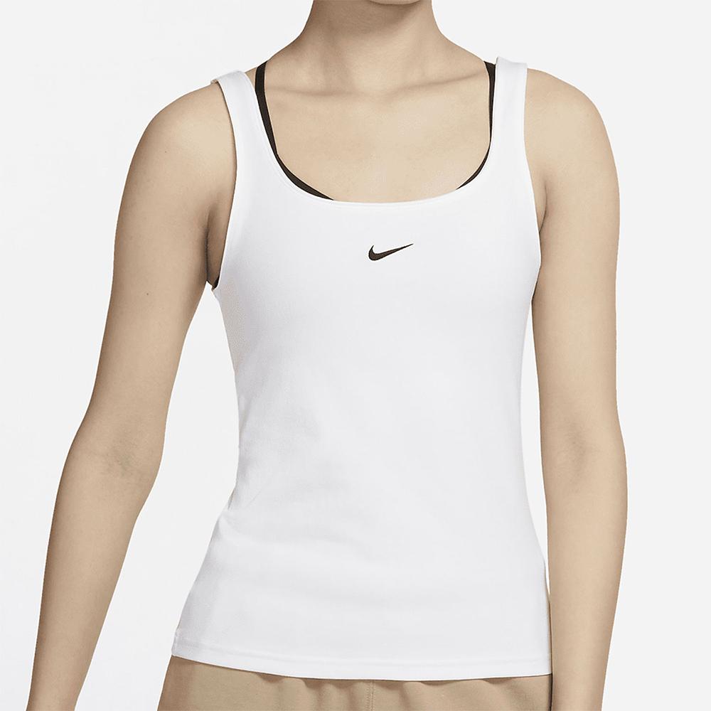 Nike Breathable Sleeveless Tank Top Women Tops White DH1346-100