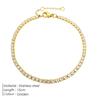 eManco European & American Fashion Tennis Bracelet with Round Zircon Diamonds