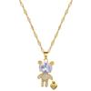 Guochao Micro-Inlaid Love Bear Accessories Live Broadcast Court Style Full Of Diamonds Inlaid Luxury Necklaces