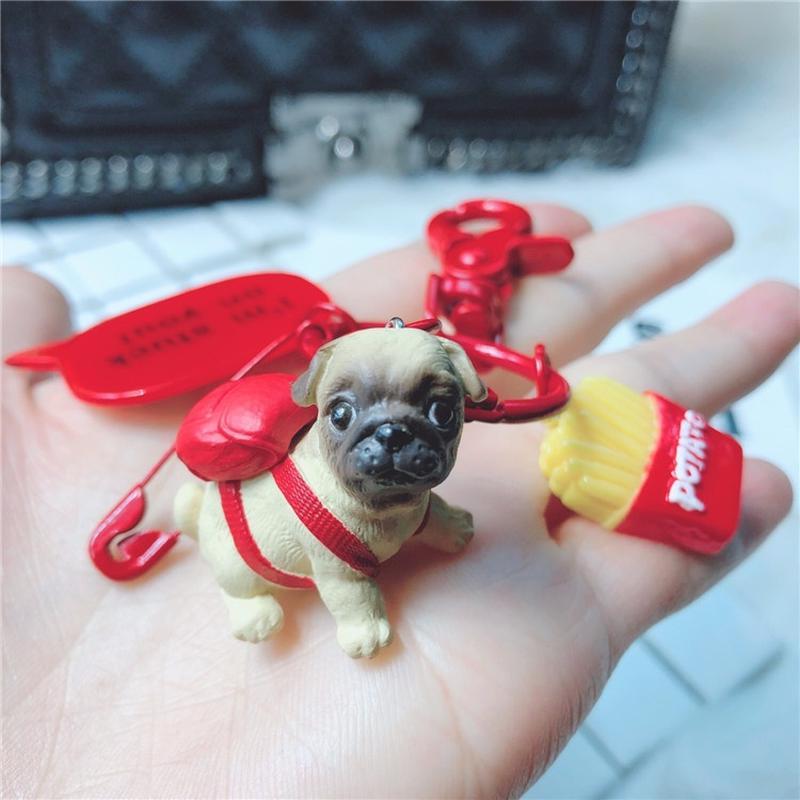 Štěně Řetízek Klíčenka na auto Dámský Pryskyřice Párový Kroužek na klíče Přívěsky na školní tašku Doplňky k peněžence Popruh na kabelku