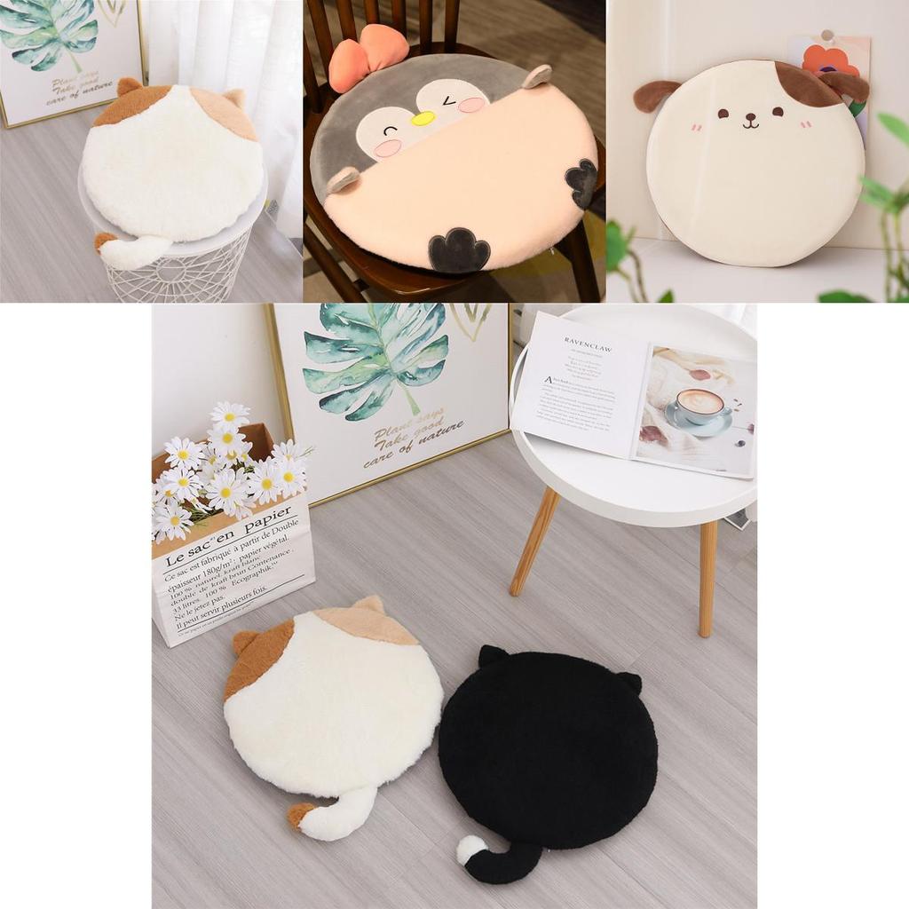 Memory Foam Cat Cartoon Seat Cushion For Dorm Room Comfort And Lounge Use