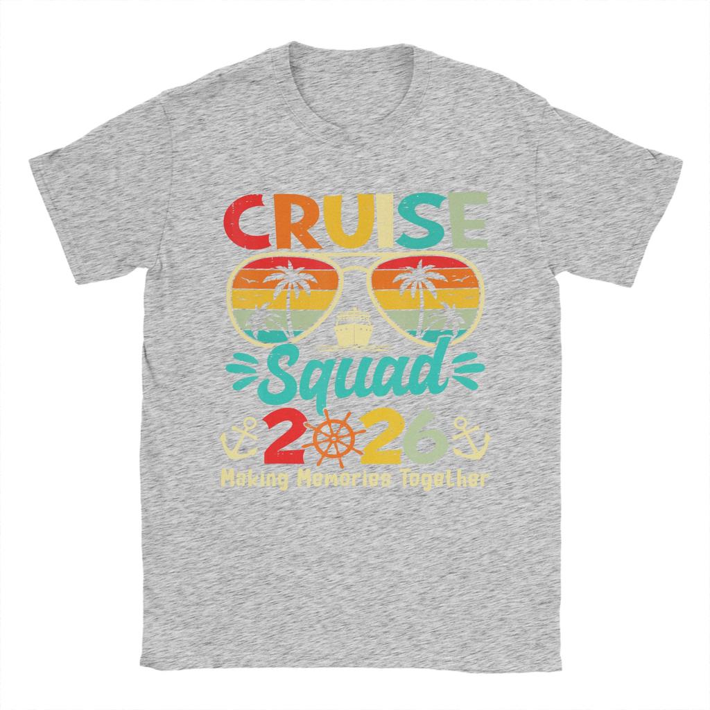 Cruise Squad 2026 T-Shirt Summer Hip Hop T-Shirts Unisex 100 Cotton O-Neck 4XL 5XL 6XL Top Tees Short Sleeve Street Style Tshirt