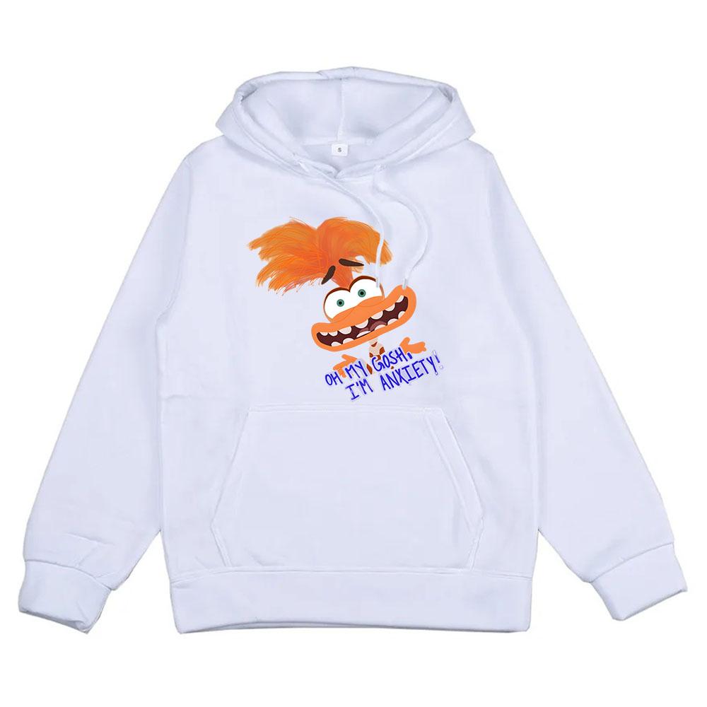 Cartoon Hoodie Anxiety Hoodies Long Sleeve Casual Sweatshirt For Autumn/Winter Comfortable Hooded Clothe Moletom Hoody