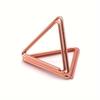 Triangular Name Card Holders, Hotel Table Number Stands, Desktop Note Clips, Upright Metal Message Clips, Postcard and Wedding Photo Clips In Rose Gol