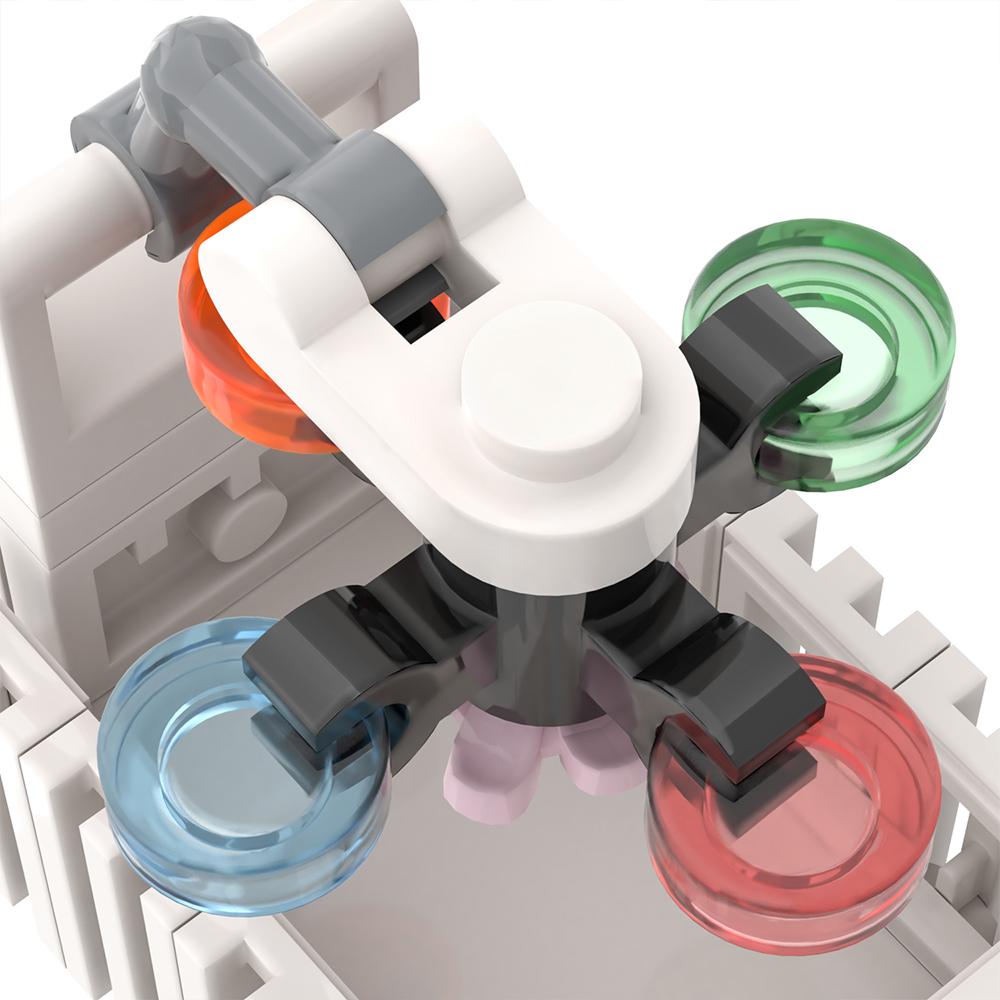 MOOXI City Babyzimmer Set 53 Teile MOC Steine Gitterbett Baby Esstisch Stuhl Figuren Teile Bausteine Kinderspielzeug für Kinder Geschenk