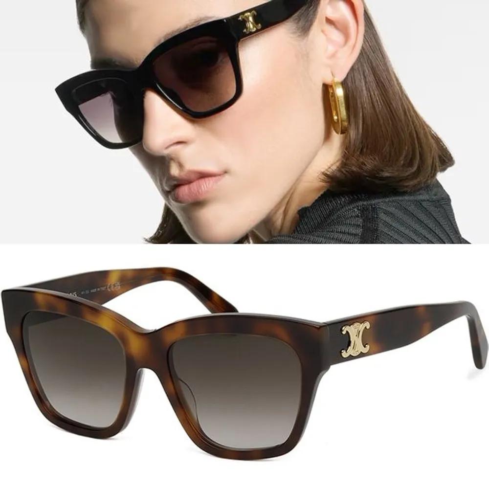 

Celine Triomphe 09 Sunglasses CL40253I Butterfly Horn-rimmed CL40253I-01F