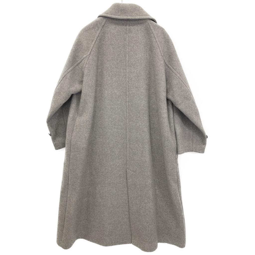 YLEVE 168-2210205 22 Years Grey SUPER 100S MELTON BELTED COAT Chesterfield Coat Coat 2 grayUsed