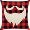 Festive Christmas Pillowcases: Deer, Snowflake, Santa Beard, and Tree Designs! sofas, bedroom pillow covers, holiday gifts