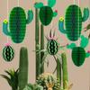 6 ks Kaktusová buněčná koule Party dekorace Papírová nástěnná závěsná ozdoba Pro narozeniny Svatba Tematická party dekorace