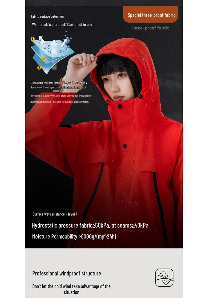Unisex Outdoor Windproof Warm 3-in-1 Jacket Set - Autumn/Winter Best-seller