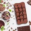 Non-Stick Chocolate Moulds DIY Fondant Coffee Mould Easy Release Baking Mold  Kitchen Accessories
