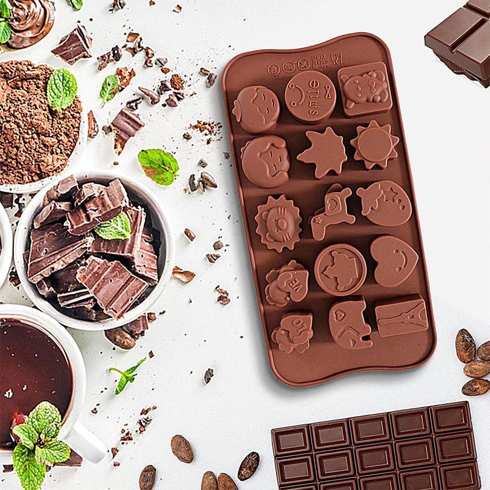 Non-Stick Chocolate Moulds DIY Fondant Coffee Mould Easy Release Baking Mold Kitchen Accessories