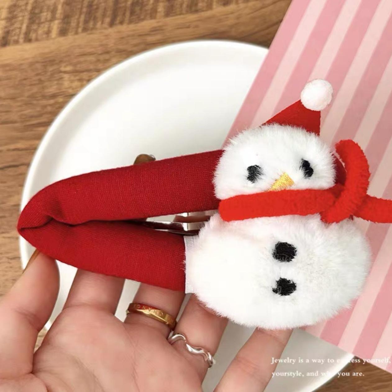 

Christmas Thickened Plush BB Hair Clip for Women - Cute, Large, Decorative Accessories