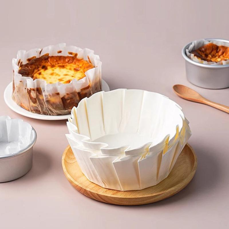 50 Pcs 3.5/4/5/6/8Inch Foldless Cupcake Liner Baking Cup For Wedding Party Muffin Cake Mold Paper Cup Oilproof Cake Wrap