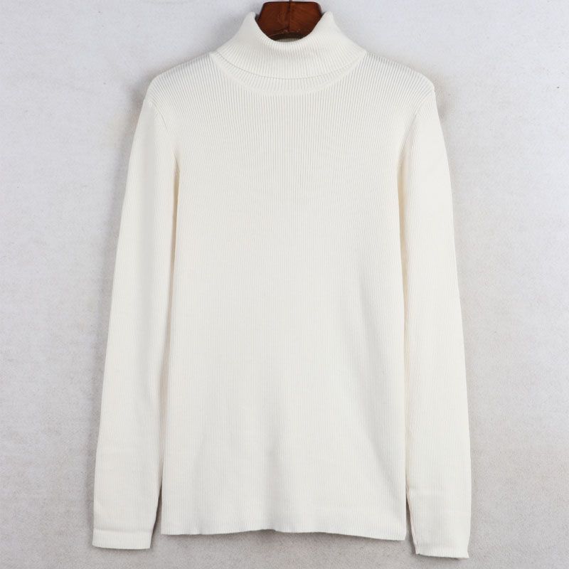 Autumn and Winter New Arrival Export European and American plus Size Women's Clothes Turtleneck Long Sleeves Knitwear Bottoming Sweater Inner Wear