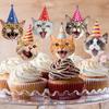 40Pcs Cupcake Toppers Birthday Cupcake Toppers Cake Decorations for Boys Girls Pet Themed Birthday Party Decorations Supplies