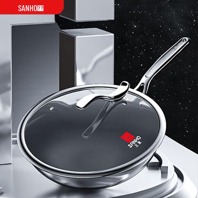 

Sanhe 30cm Titanium Uncoated Non-stick Wok
