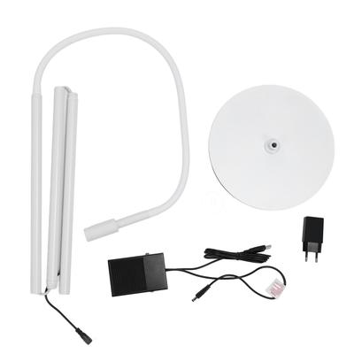 Lampe UV pour Extension de Cils avec Interrupteur à Pédale Col de Cygne Flexible Durcissement Rapide 1 à 3S